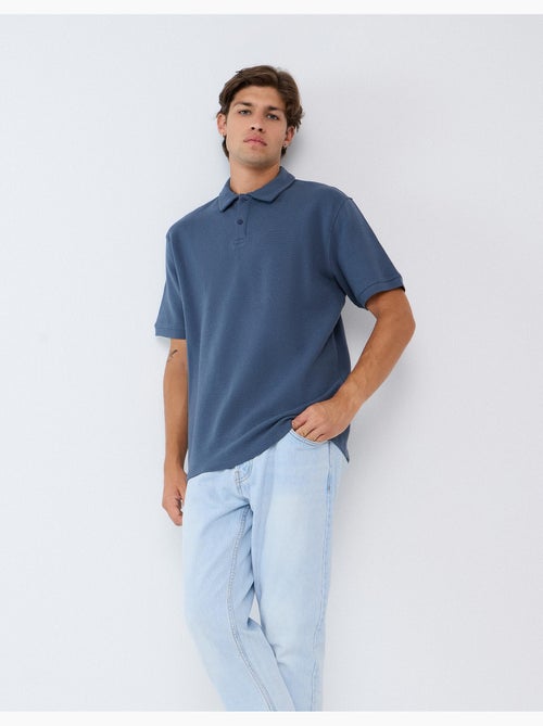 Polo en maille texturé, mo fashion - Kiabi