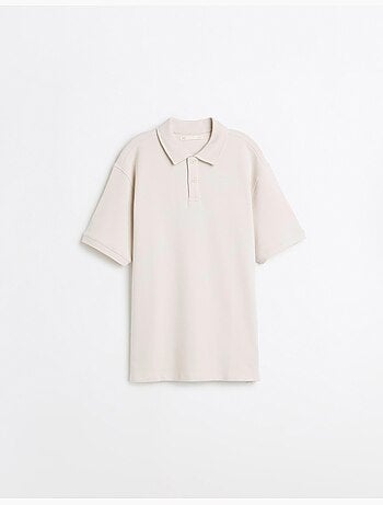 Polo en maille texturé, mo fashion