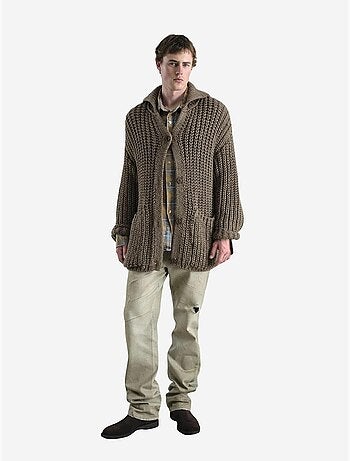 Polo en maille texturée avec poche giesto