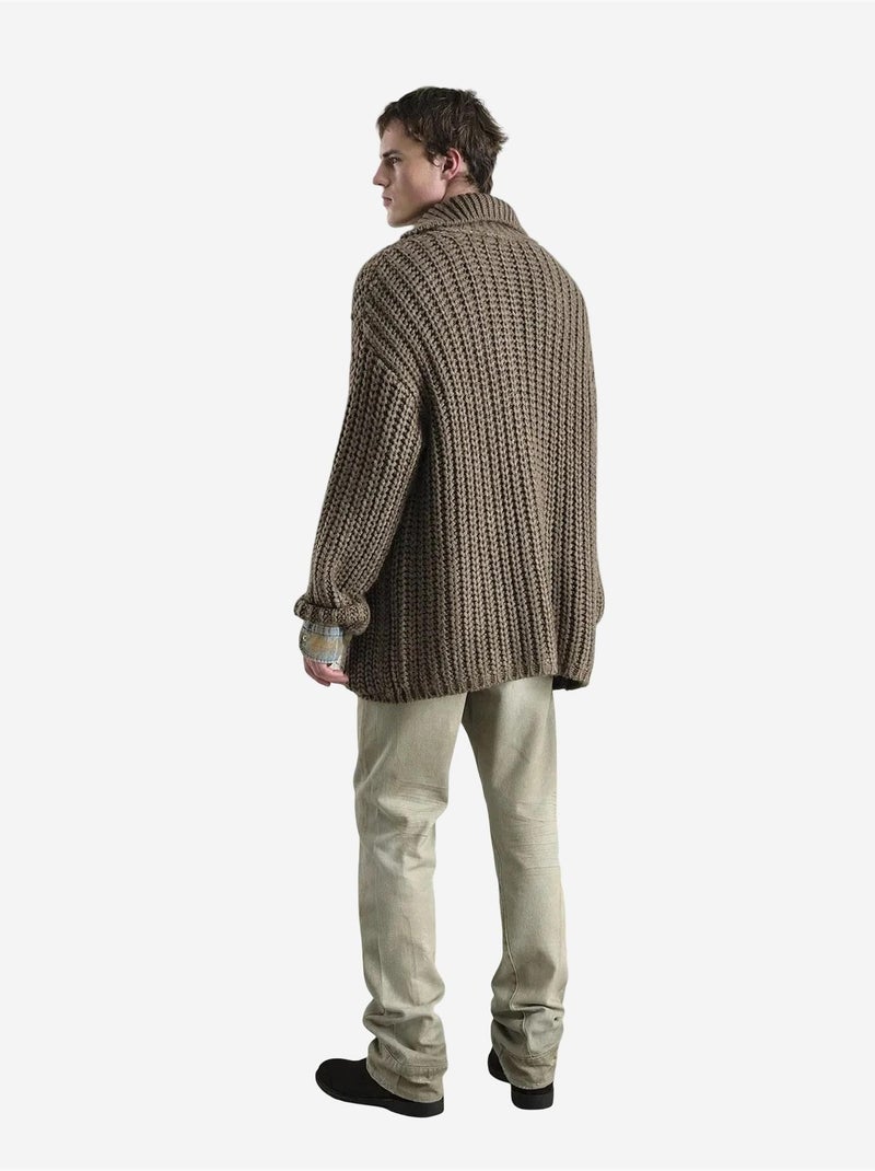 Polo en maille texturée avec poche giesto Marron clair - Kiabi