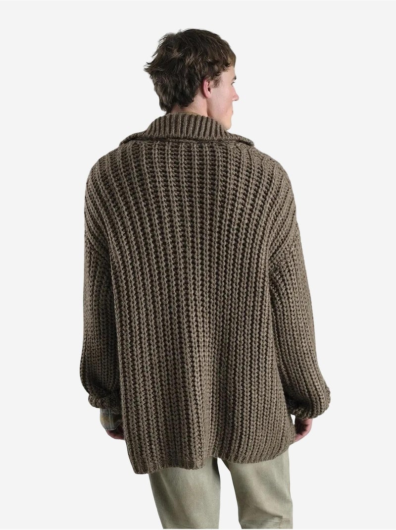 Polo en maille texturée avec poche giesto Marron clair - Kiabi