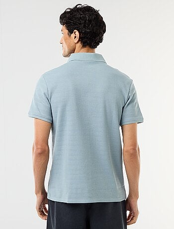 Polo en piqué de coton à manches courtes