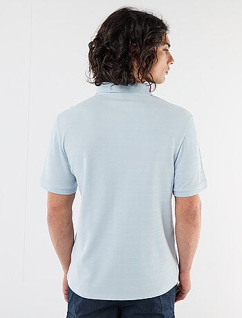 Polo en piqué de coton à manches courtes