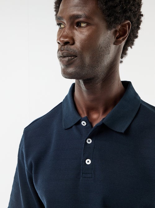Polo en piqué de coton à manches courtes - Kiabi