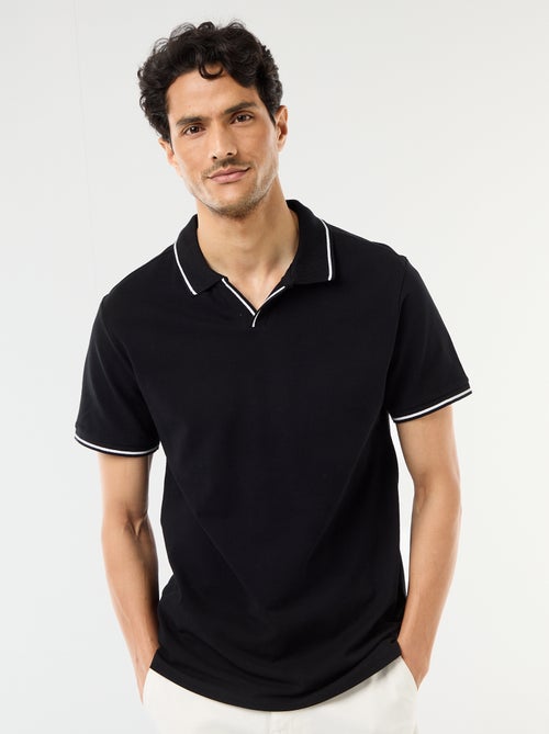 Polo en piqué de coton à manches courtes - Kiabi Polo en piqué de coton à manches courtes - Kiabi