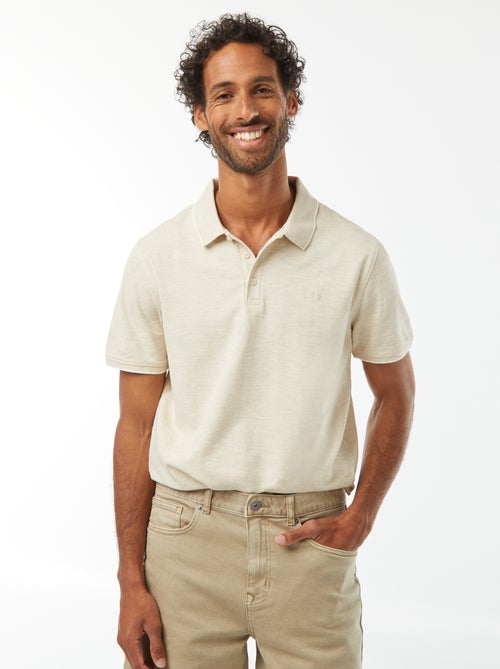 Polo en piqué  de coton - Kiabi