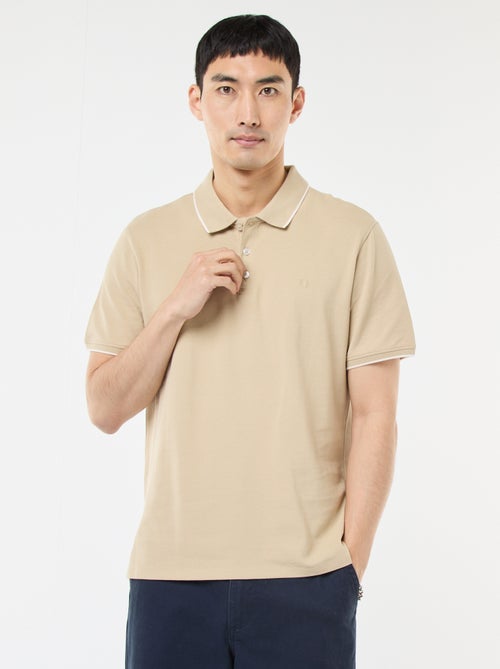 Polo en piqué  de coton - Kiabi
