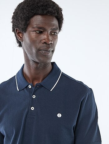 Polo en piqué de coton