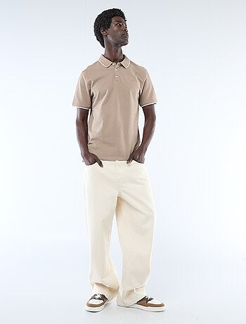 Polo en piqué de coton