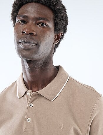 Polo en piqué de coton