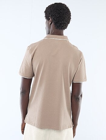 Polo en piqué de coton