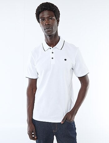 Polo en piqué de coton