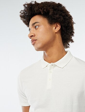 Polo en piqué de coton