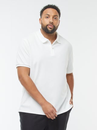 Polo en piqué de coton