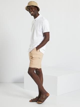 Polo en piqué de coton
