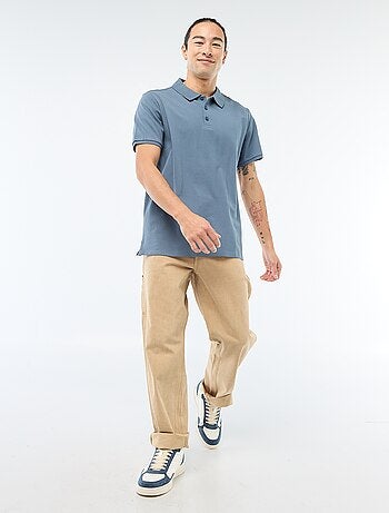 Polo en piqué de coton