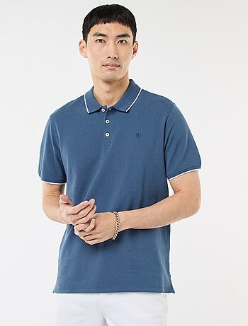 Polo en piqué de coton