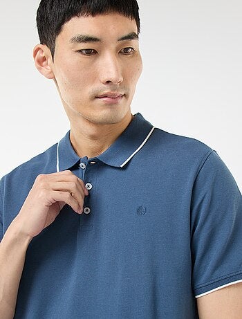 Polo en piqué de coton