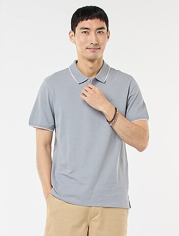 Polo en piqué de coton