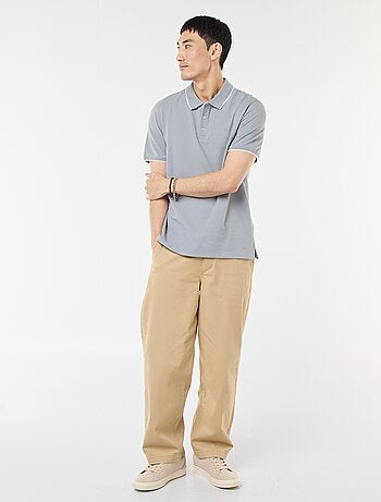 Polo en piqué de coton