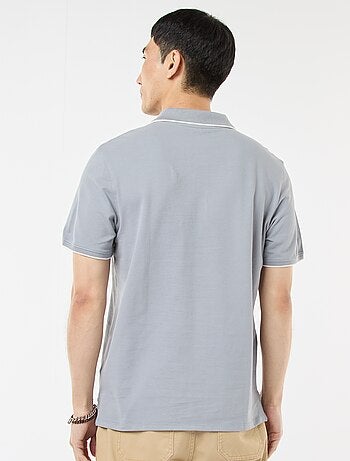 Polo en piqué de coton