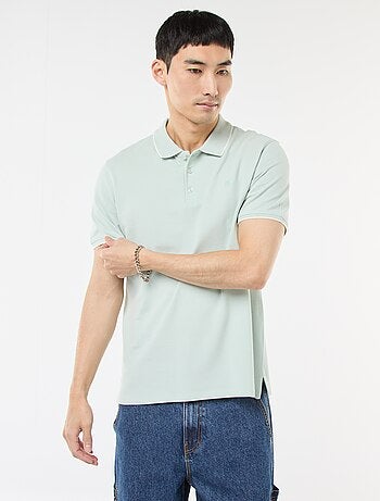 Polo en piqué de coton