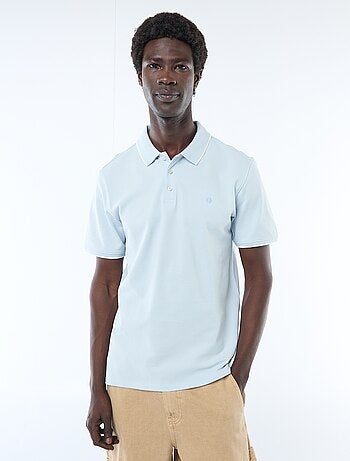 Polo en piqué de coton