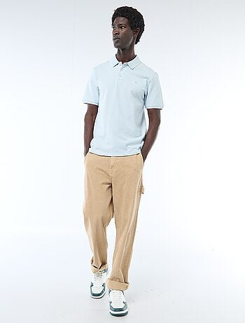 Polo en piqué de coton