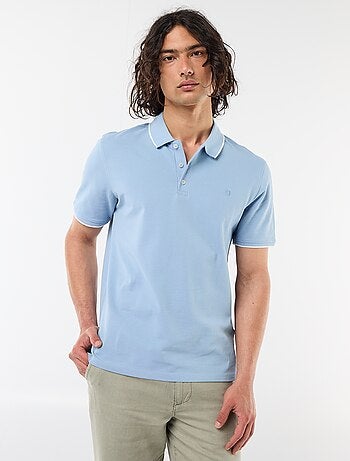 Polo en piqué de coton
