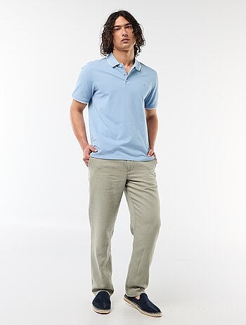 Polo en piqué de coton