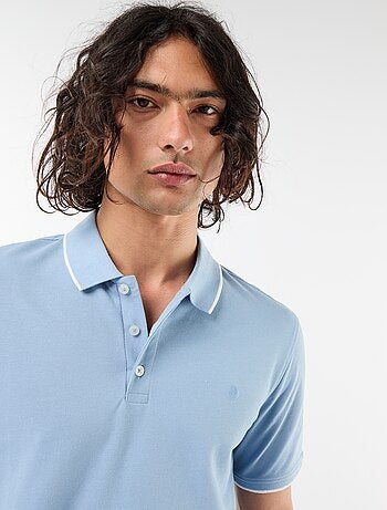 Polo en piqué de coton