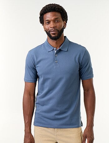 Polo en piqué de coton