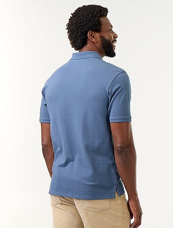 Polo en piqué de coton