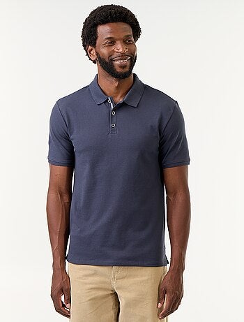 Polo en piqué de coton