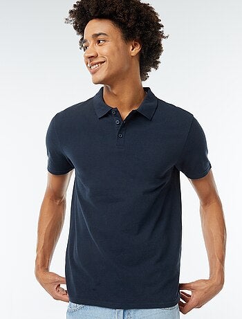 Polo en piqué de coton