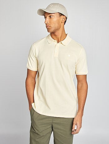 Polo en piqué de coton