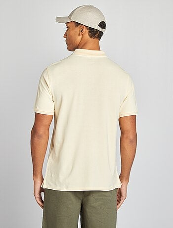 Polo en piqué de coton