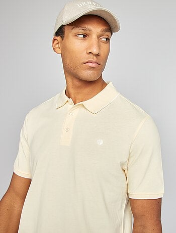 Polo en piqué de coton