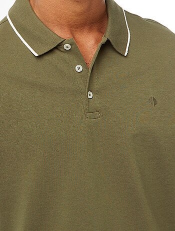 Polo en piqué de coton