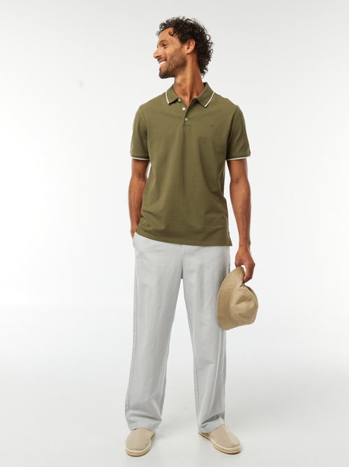 Polo en piqué  de coton - Kiabi