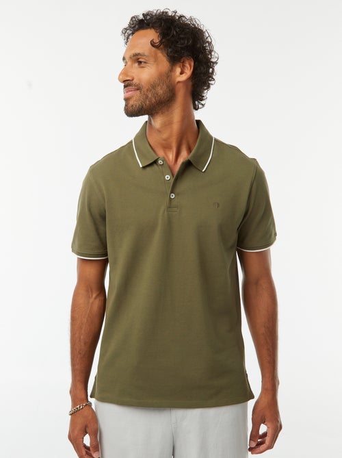 Polo en piqué  de coton - Kiabi