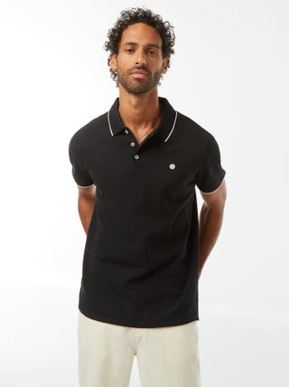 Polo en piqué  de coton