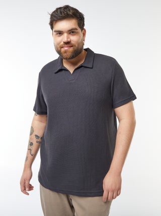 Polo en piqué de coton
