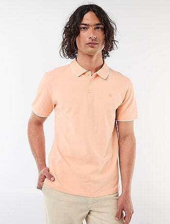 Polo en piqué de coton