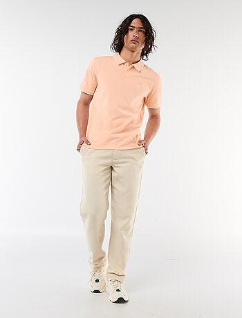 Polo en piqué de coton
