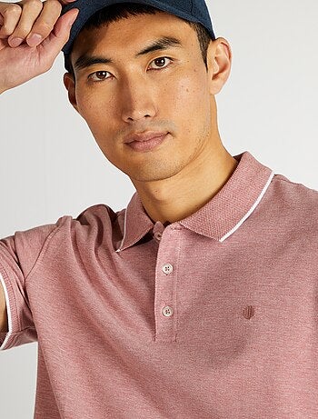 Polo en piqué de coton