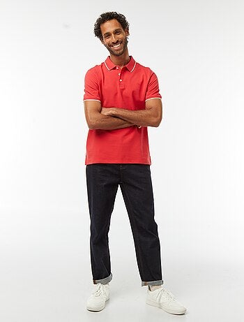 Polo en piqué de coton