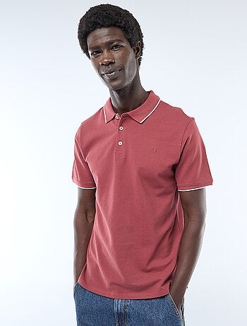 Polo en piqué de coton