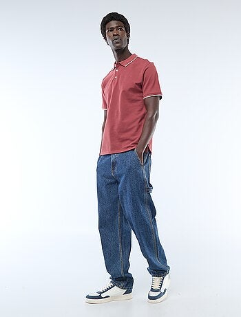 Polo en piqué de coton