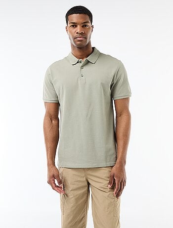 Polo en piqué de coton